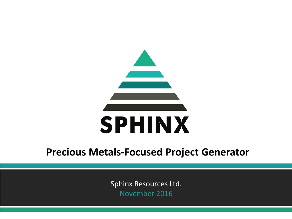 Precious Metals-Focused Project Generator