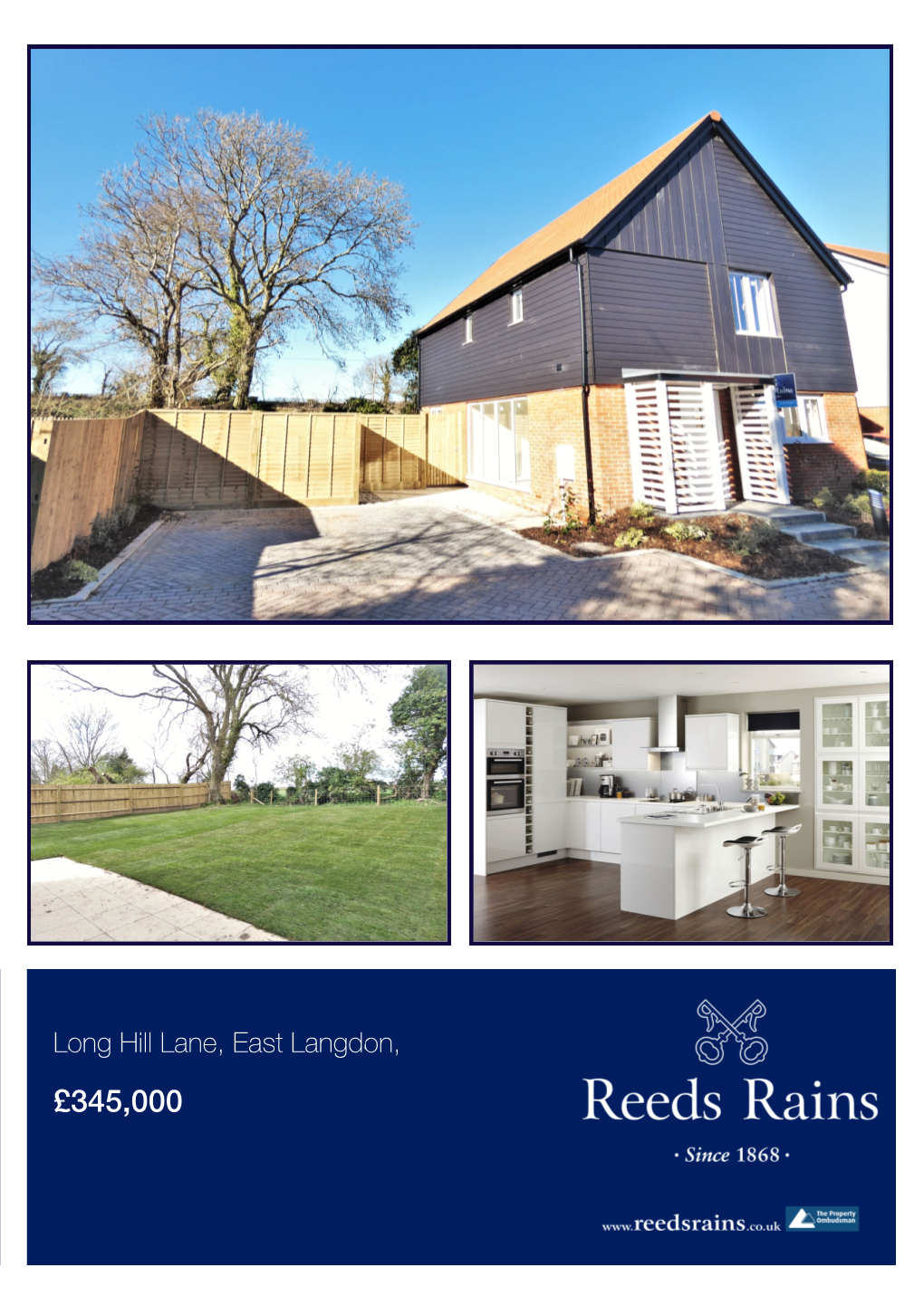 £345,000 Long Hill Lane, East Langdon, Dover, Kent £345,000