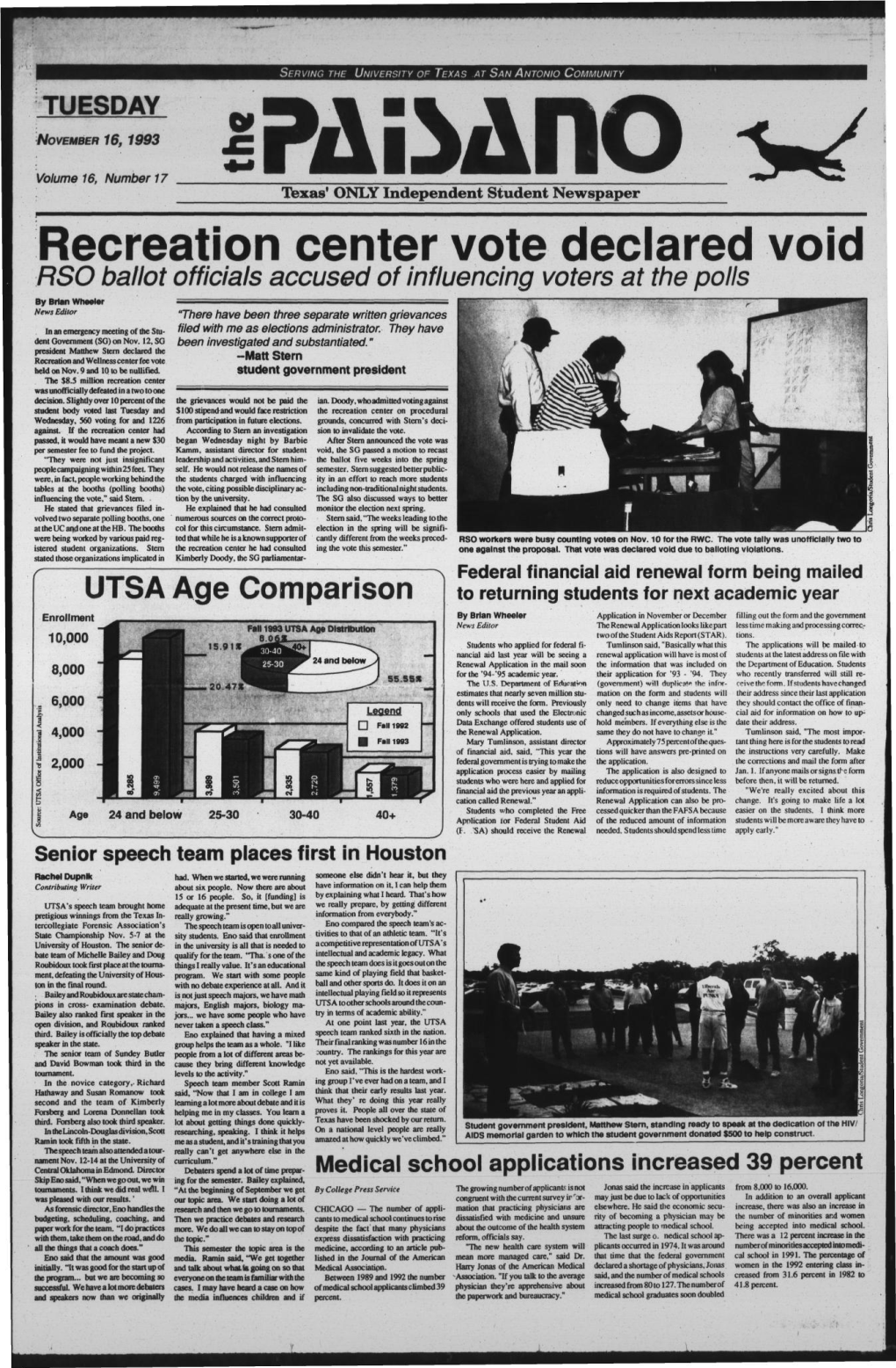 Recreation Center Vote Declared Void