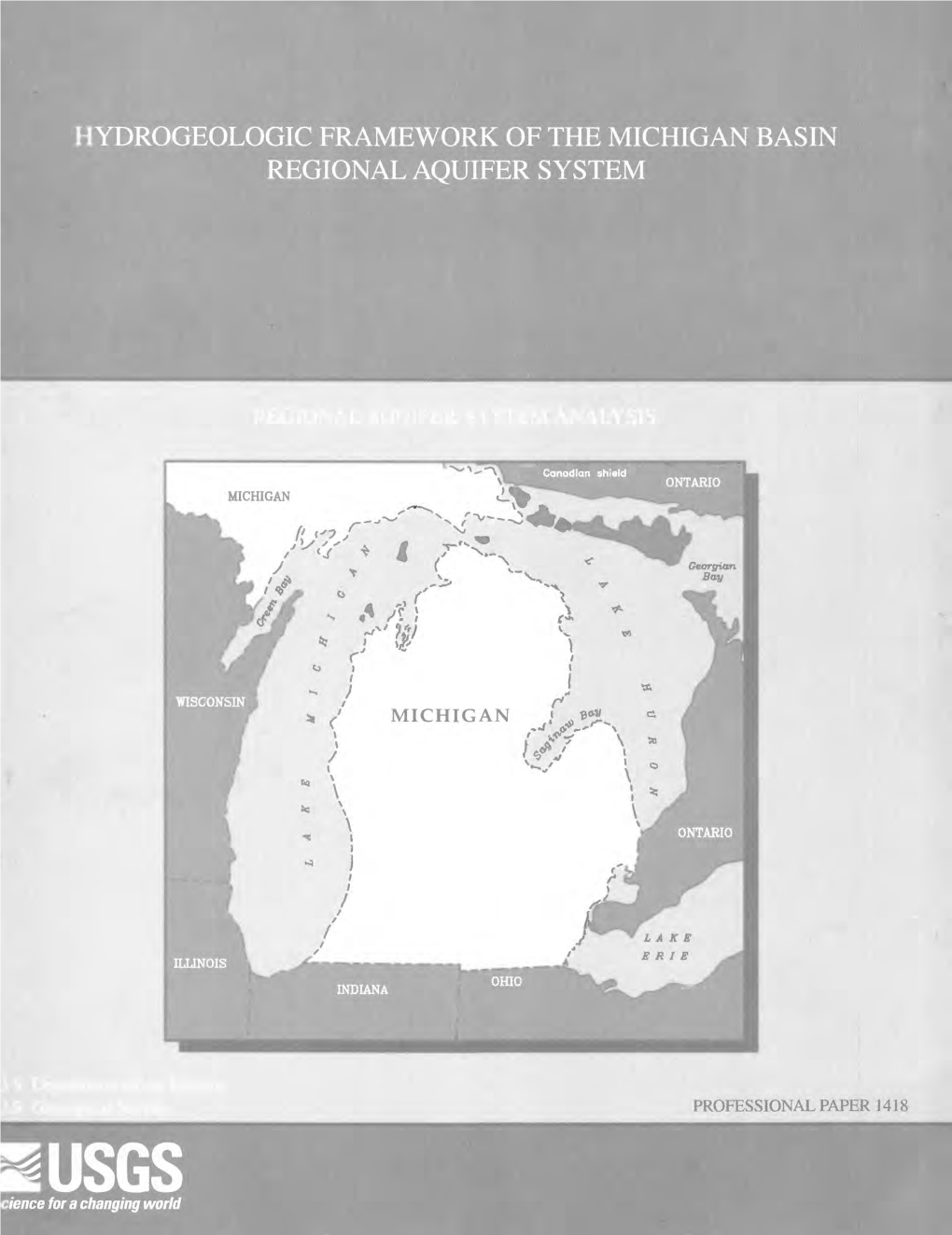 PROFESSIONAL PAPER 1418 USGS Cience for a Changing World AVAILABILITY of BOOKS and MAPS of the U.S