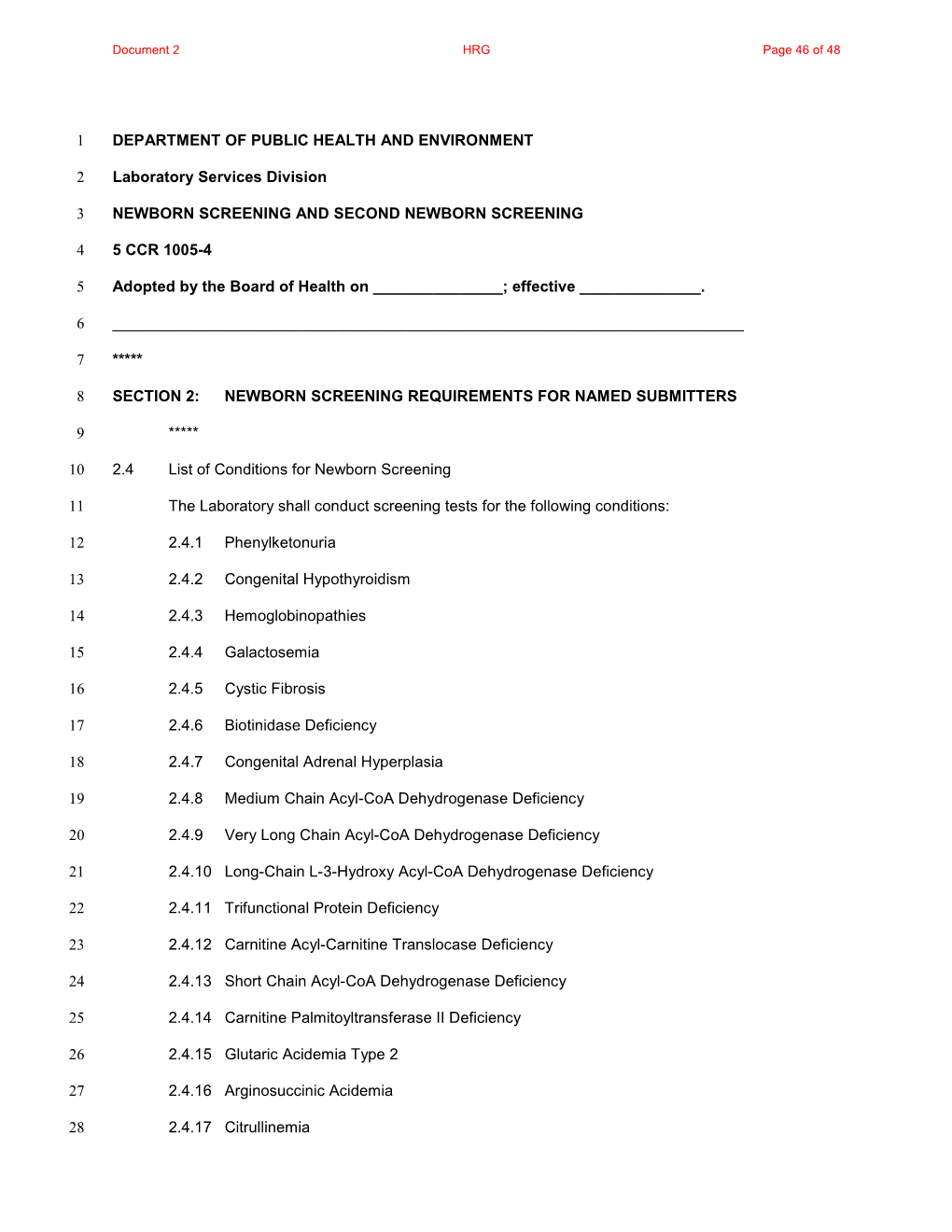 DEPARTMENT of PUBLIC HEALTH and ENVIRONMENT 1 Laboratory