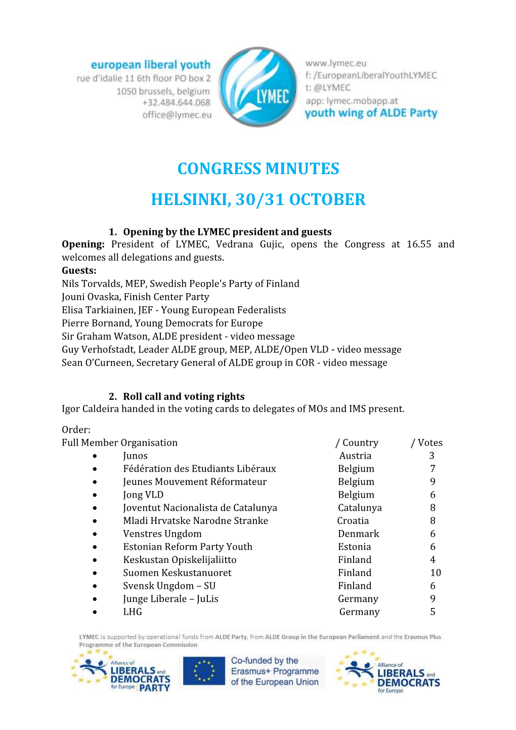 Congress in Helsinki 2015