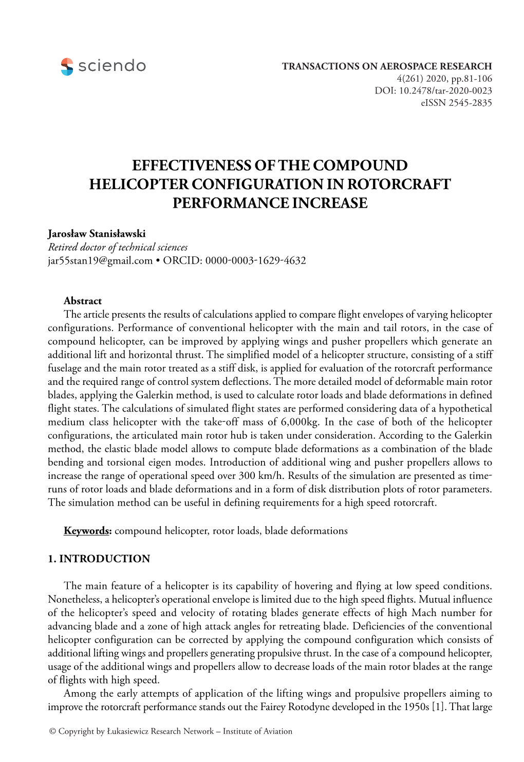 Effectiveness of the Compound Helicopter Configuration in Rotorcraft Performance Increase