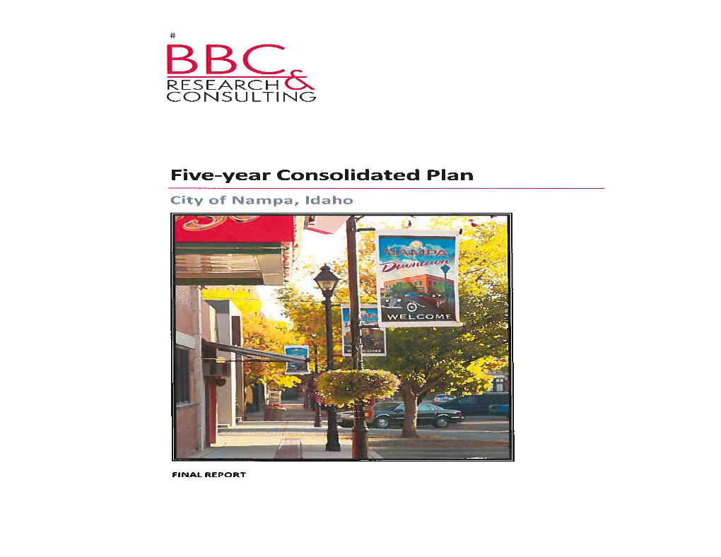 EXECUTIVE SUMMARY Nampa PY2012-2016 Consolidated Plan