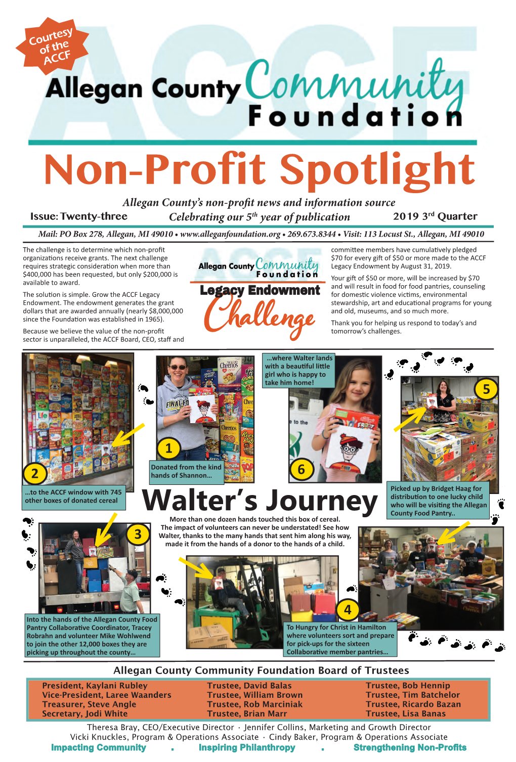 JULY 2019 Non-Profit Spotlight with Sponsor Page.Indd