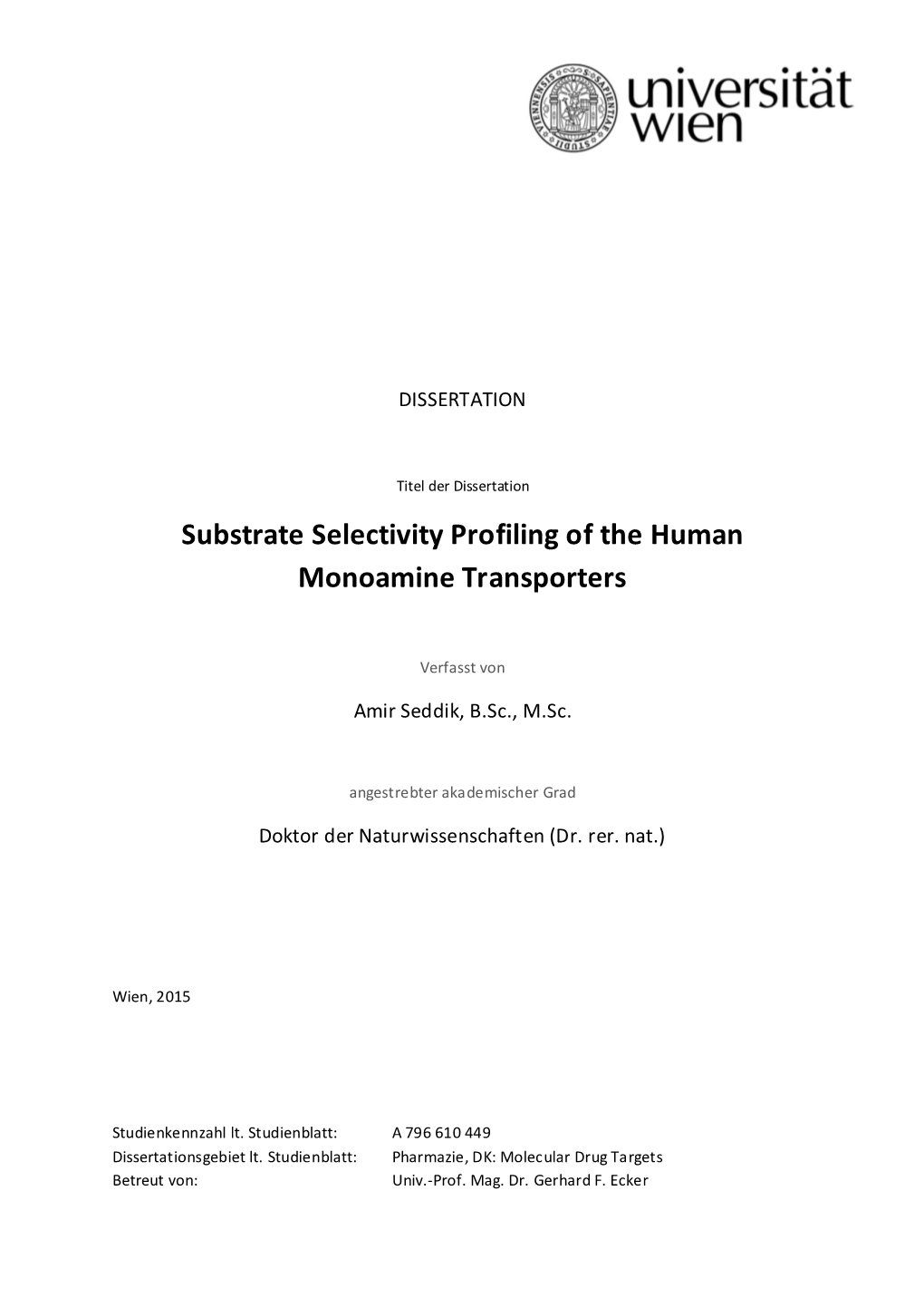 Substrate Selectivity Profiling of the Human Monoamine Transporters