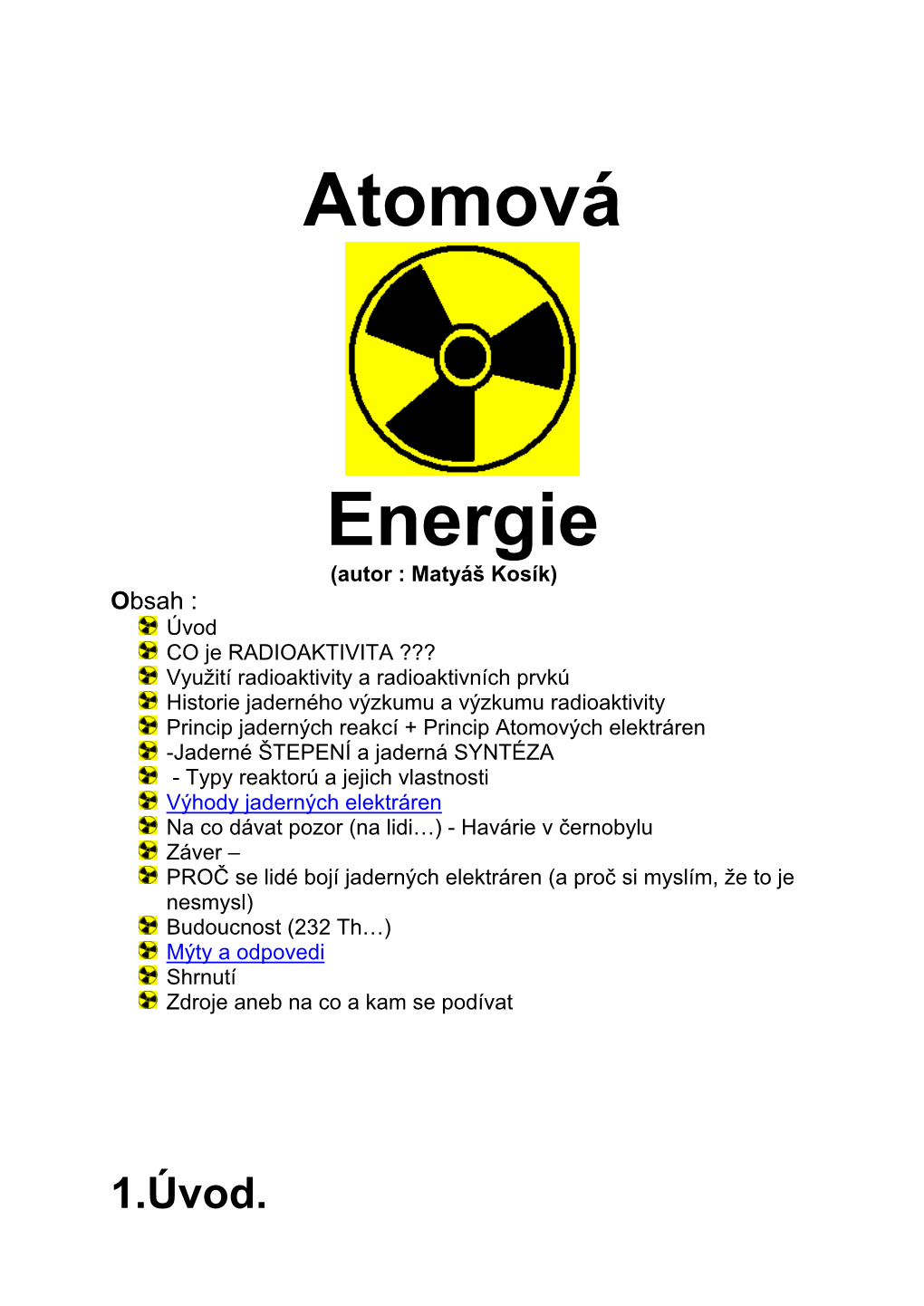 Atomová Energie