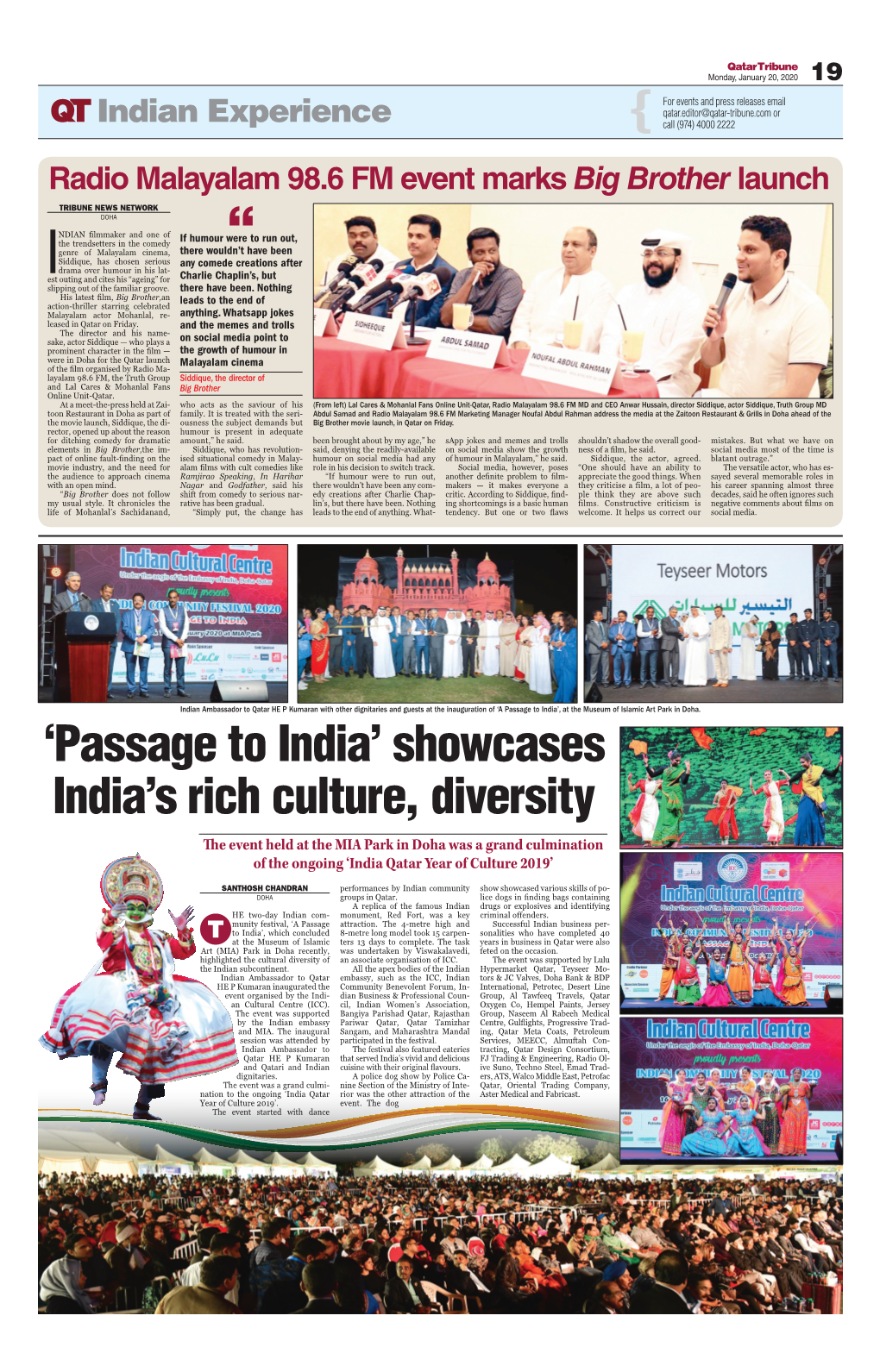 Showcases India's Rich Culture, Diversity