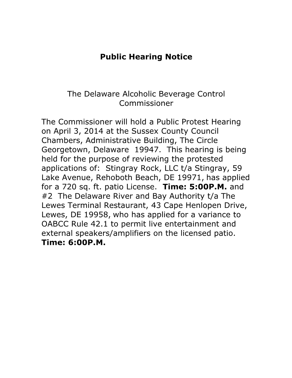 Public Hearing Notice s1