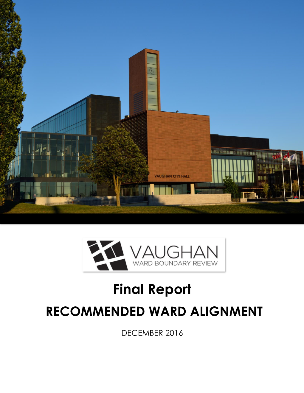 Final Report RECOMMENDED WARD ALIGNMENT