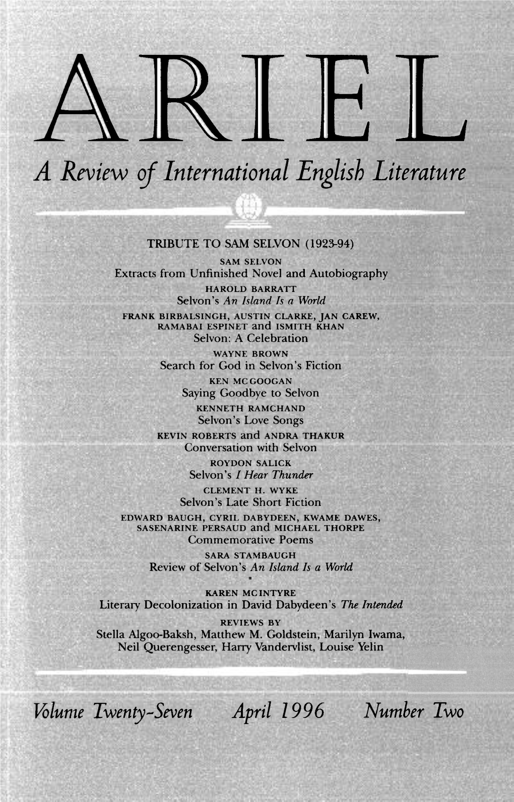 A Review of International English Literature