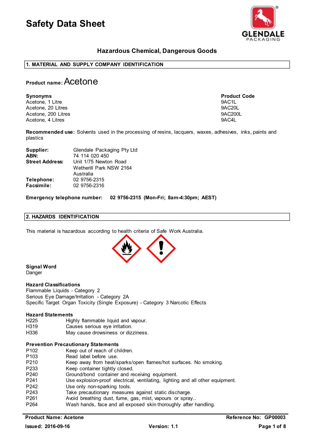 Safety Data Sheet