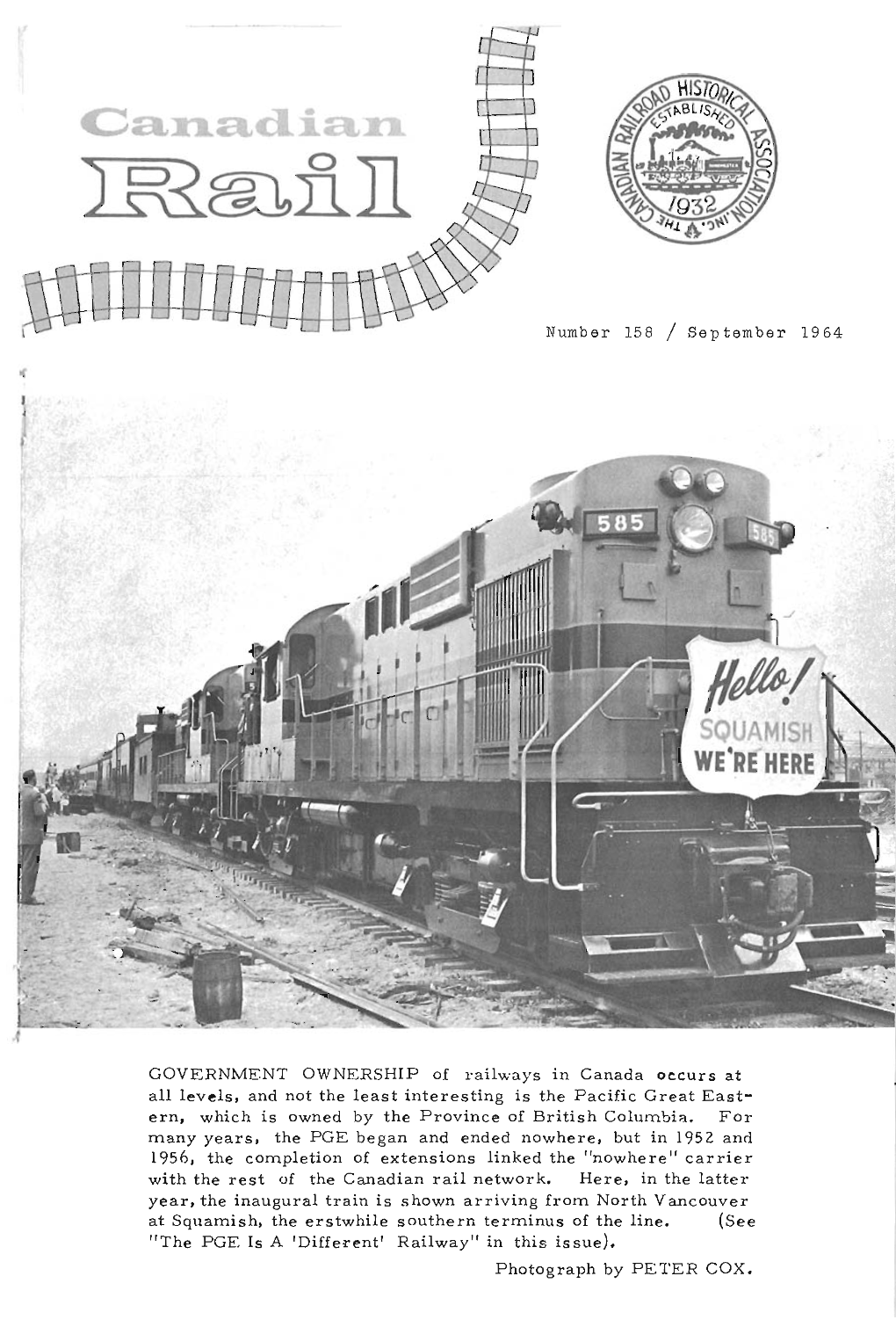 Canadian Rail No158 1964
