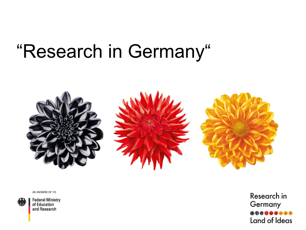 “Research in Germany“ the Rig - Campaign