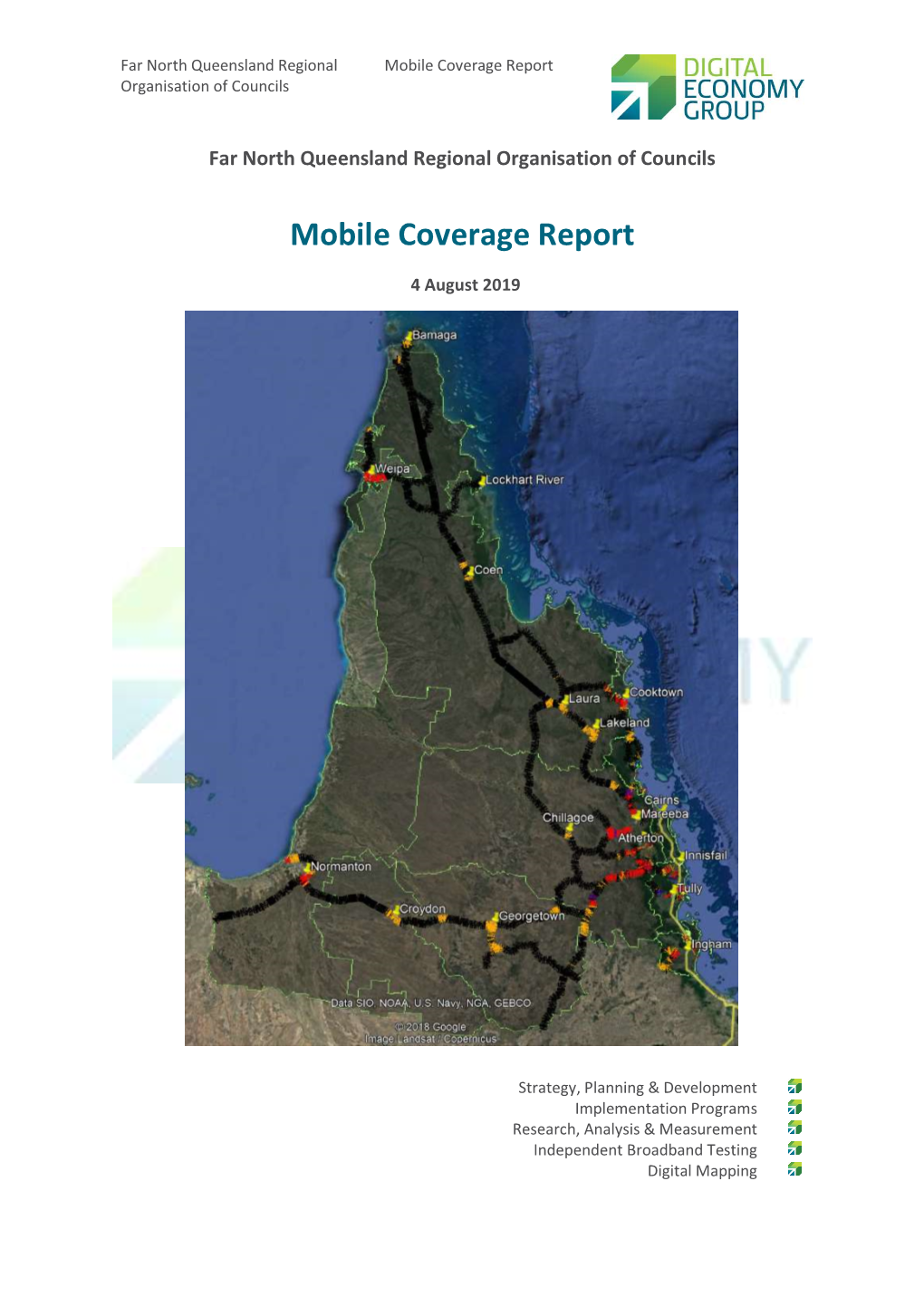 Mobile Coverage Report Organisation of Councils