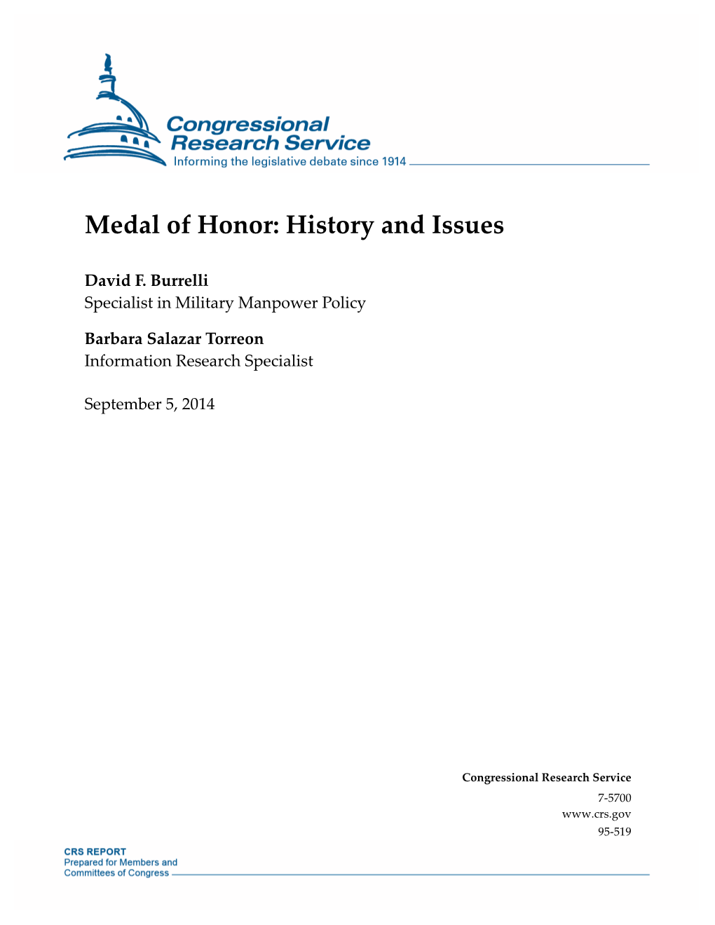 Medal of Honor: History and Issues