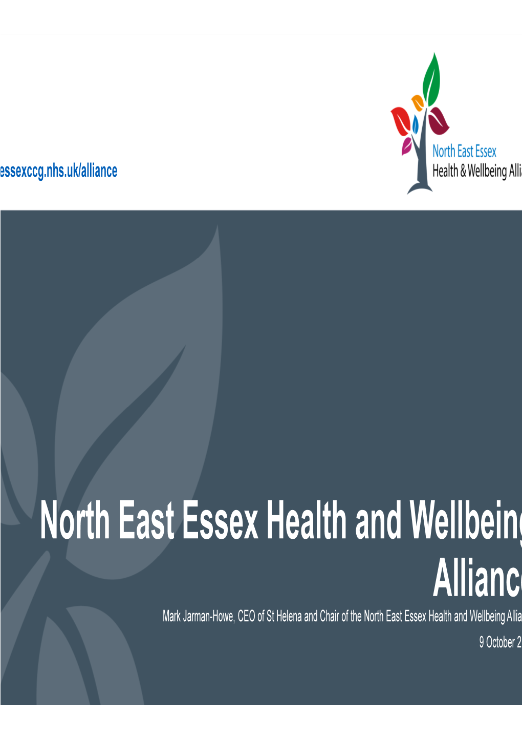 North East Essex Health and Wellbeing Alliance