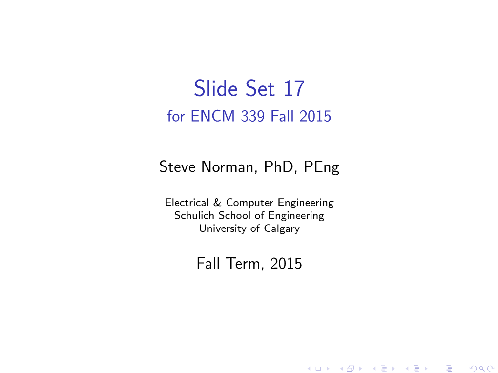 Slide Set 17 for ENCM 339 Fall 2015