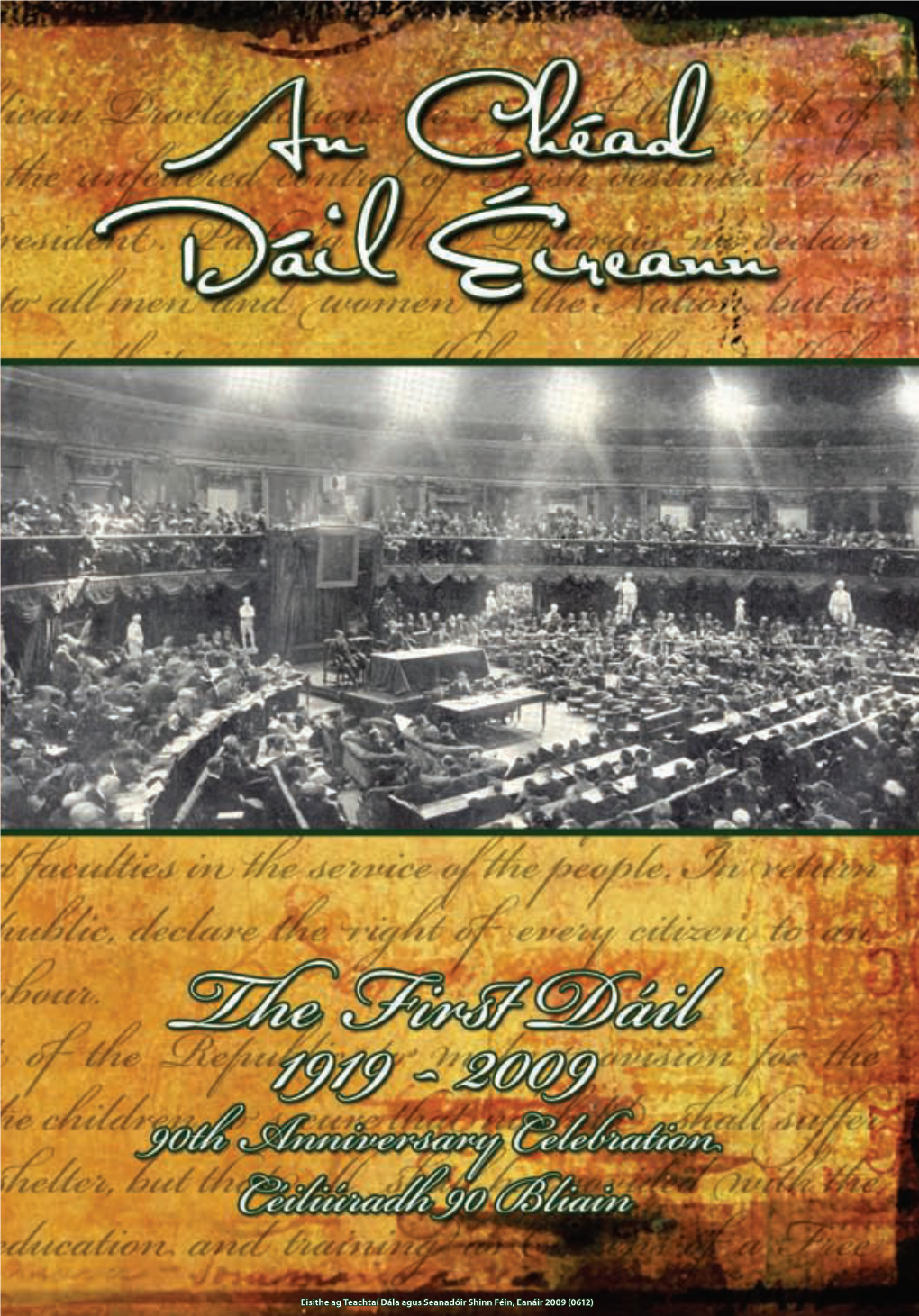 Download a PDF of an Chéad Dáil Éireann Commemorative