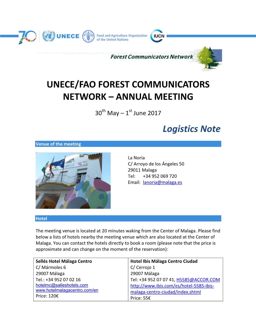 Unece/Fao Forest Communicators Network – Annual Meeting