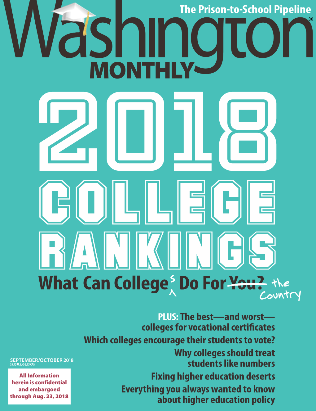 Washington Monthly 2018 College Rankings