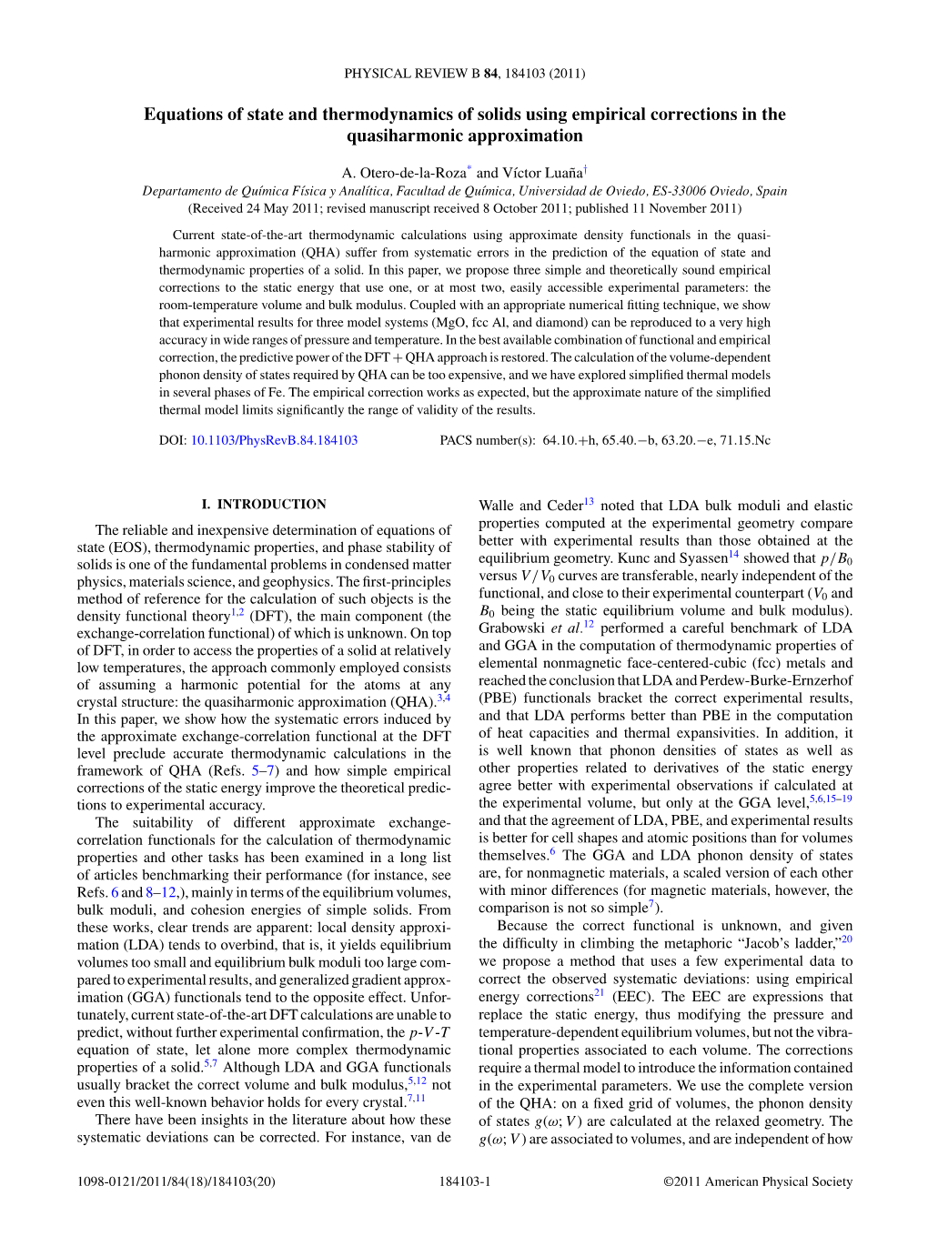 Equations of State and Thermodynamics of Solids Using Empirical Corrections in the Quasiharmonic Approximation