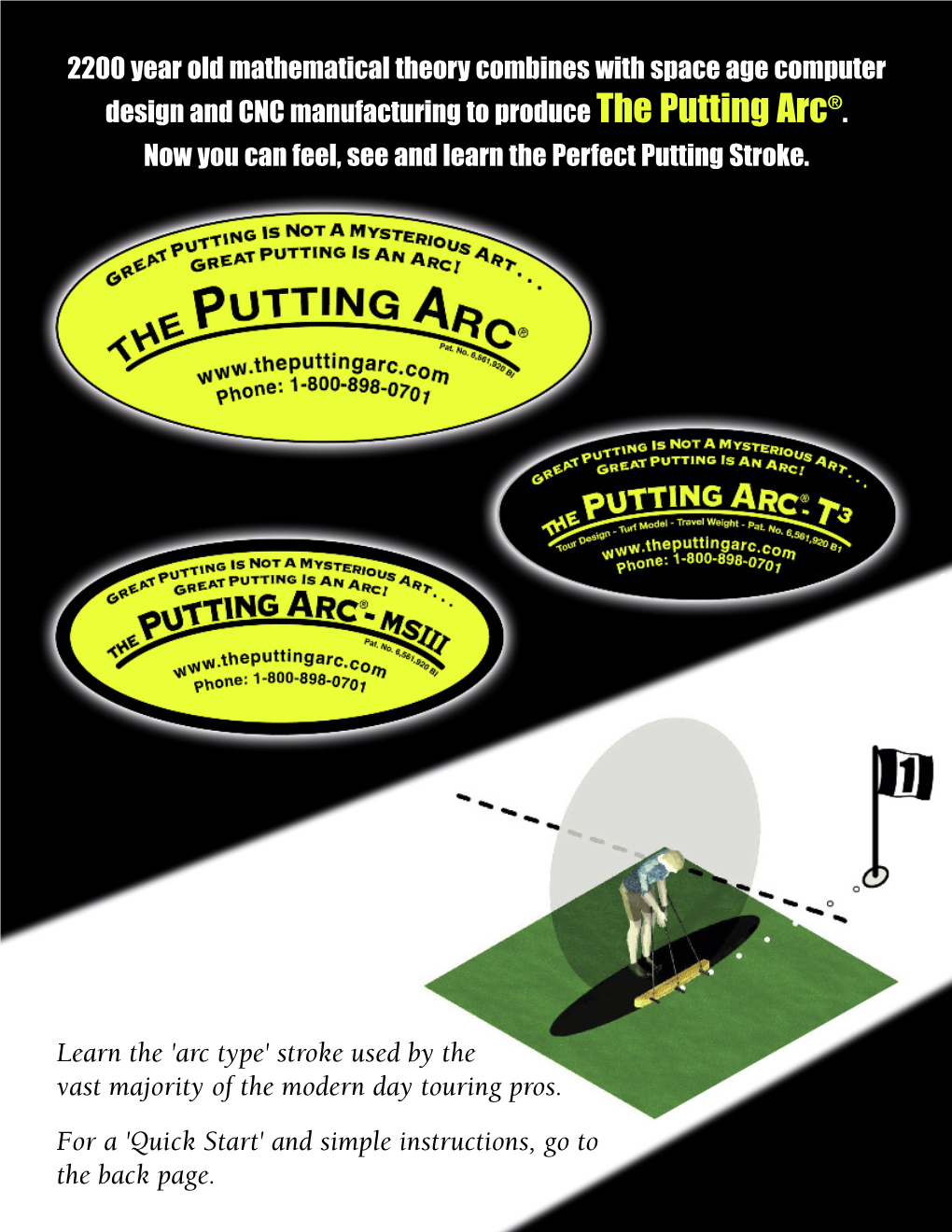 2200 Year Old Mathematical Theory Combines with Space Age Computer ® Design and CNC Manufacturing to Produce the Putting Arc