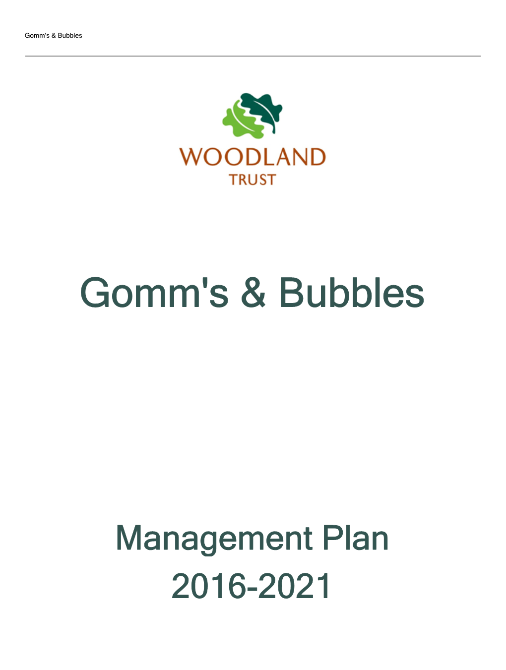 Gomm's & Bubbles