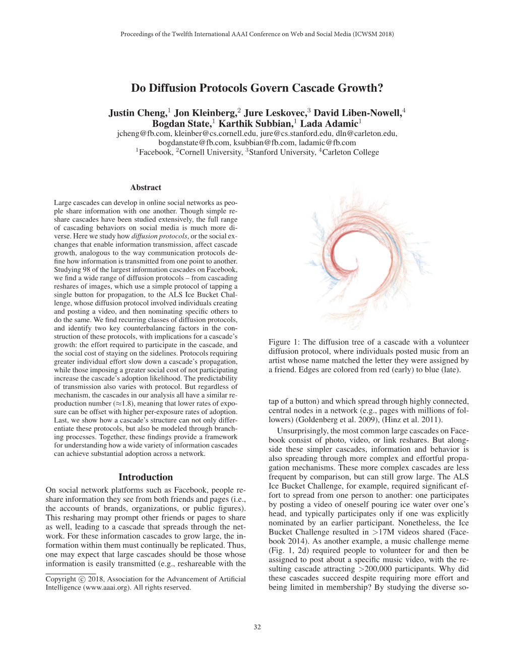 Do Diffusion Protocols Govern Cascade Growth?