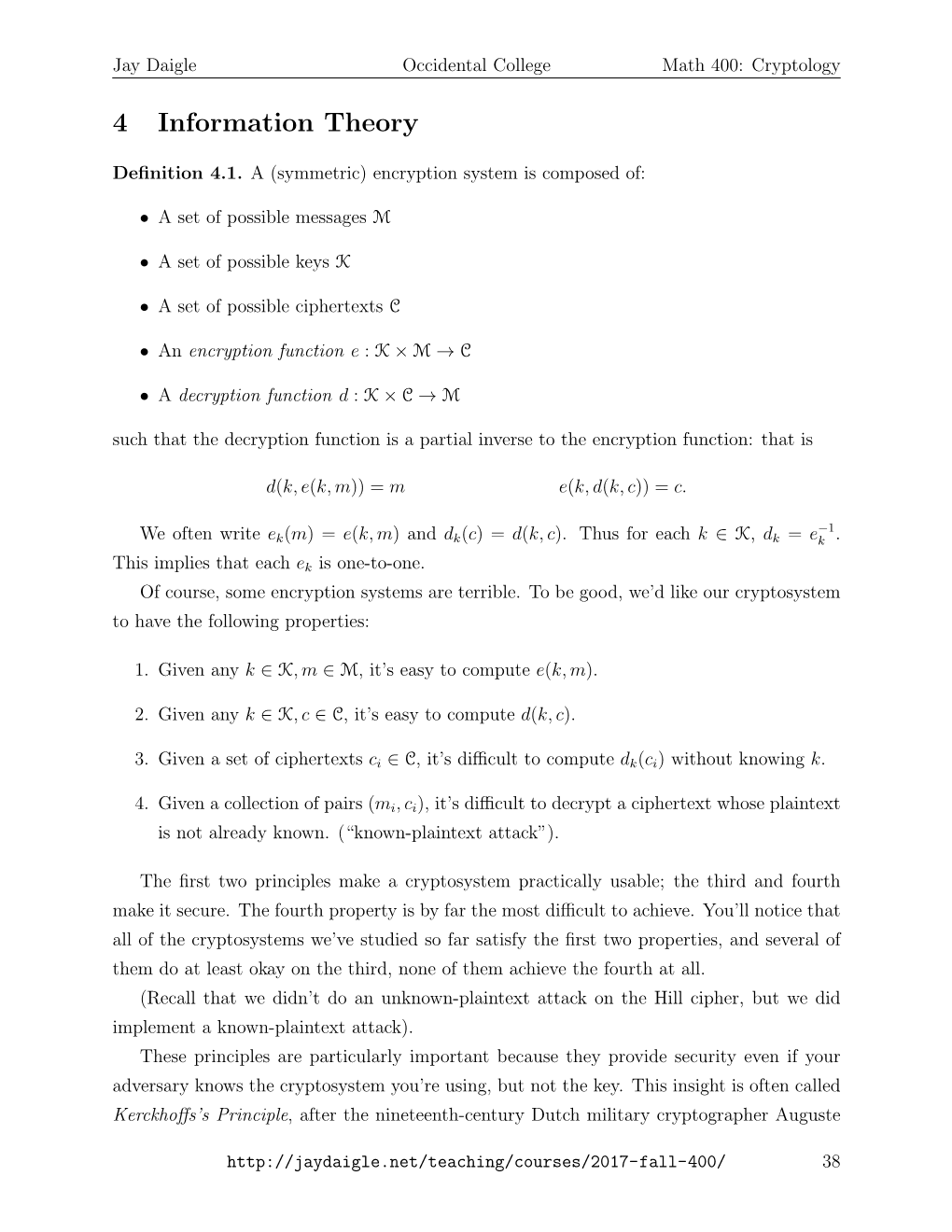 4 Information Theory