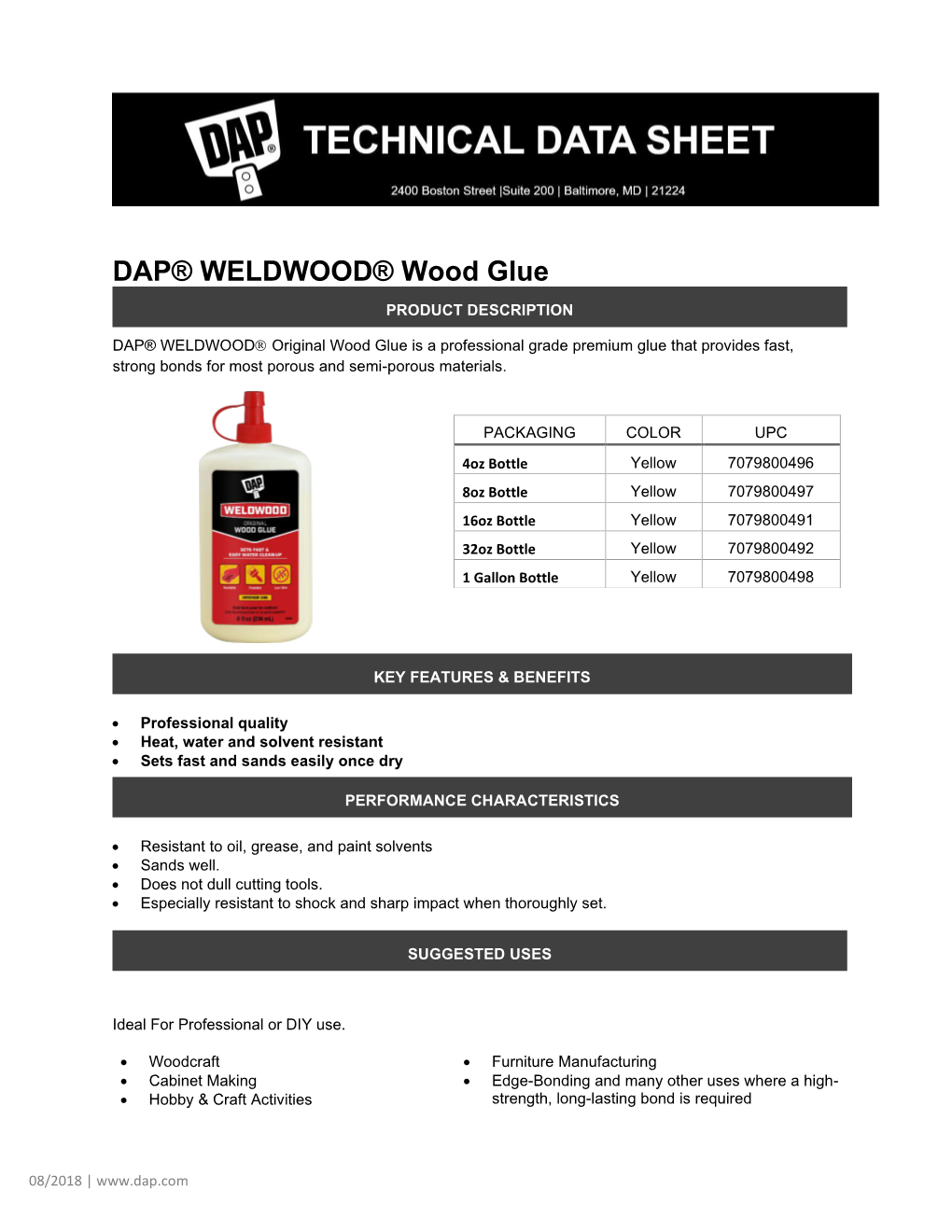 DAP® WELDWOOD® Wood Glue