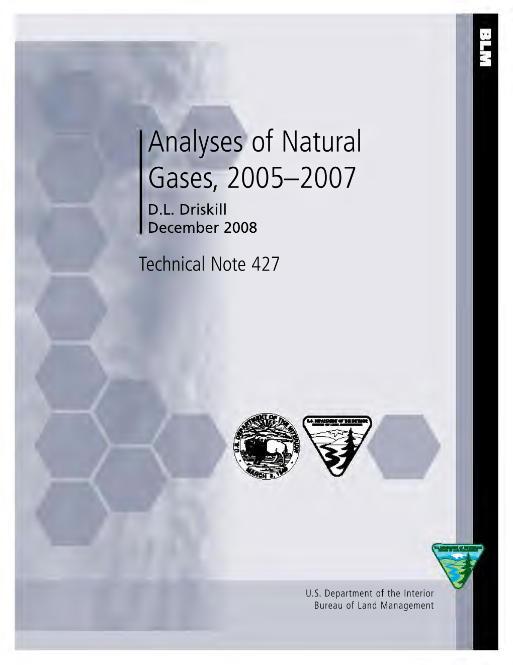 Analyses of Natural Gases, 2005–2007 Technical Note 427