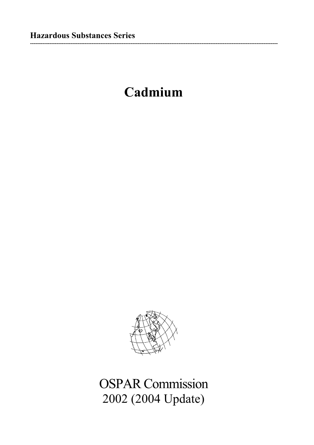 Background Document on Cadmium ______