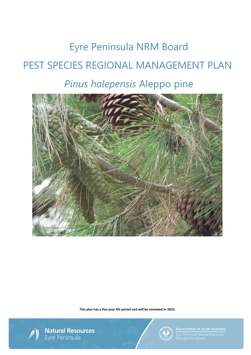 Eyre Peninsula Aleppo Pine Management Plan