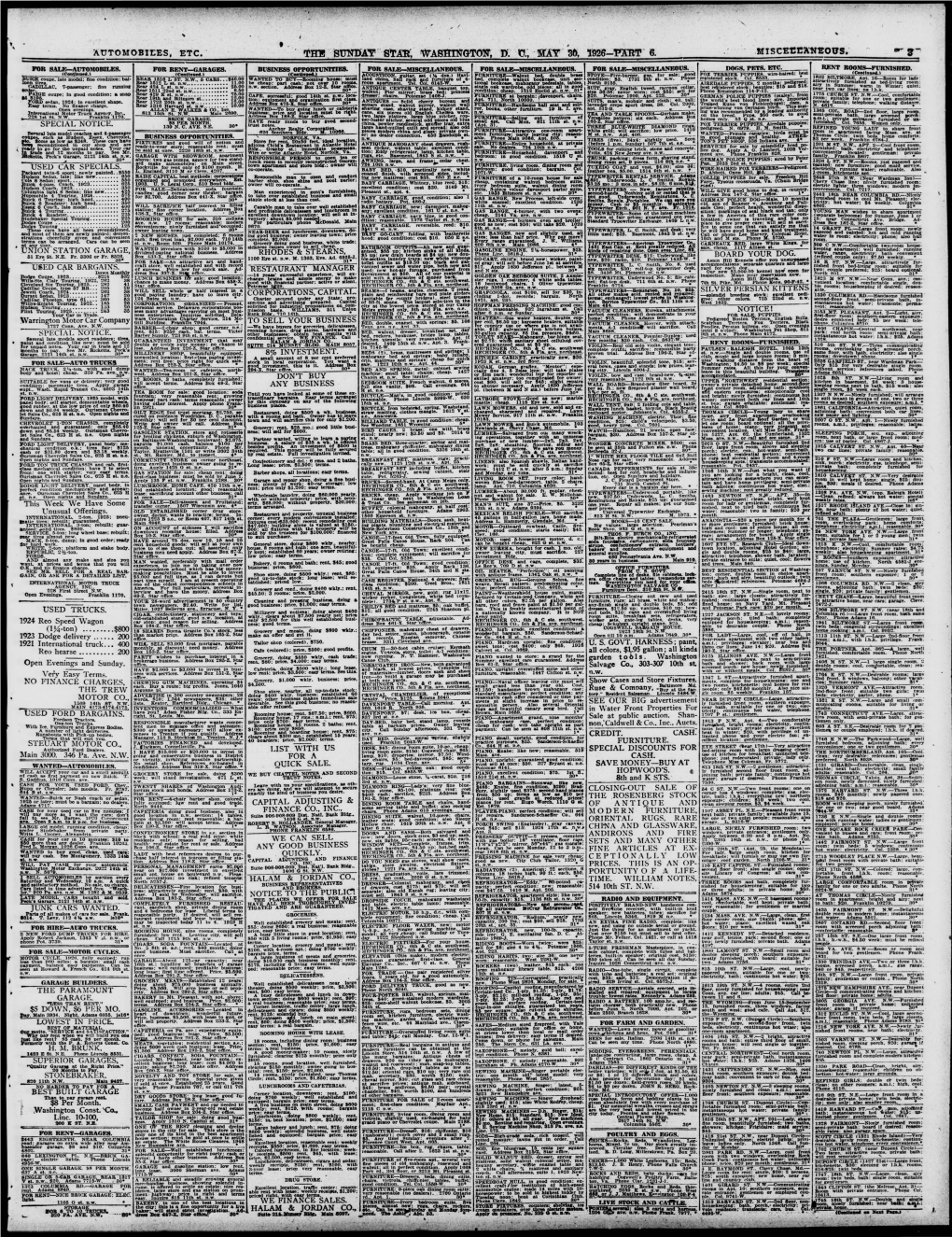 The Sunday Stab'. Washington P. P„ Mat 30, 1926—Tort 6