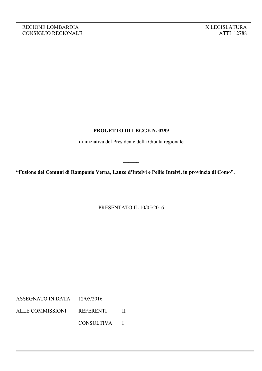 Regione Lombardia X Legislatura Consiglio Regionale Atti 12788