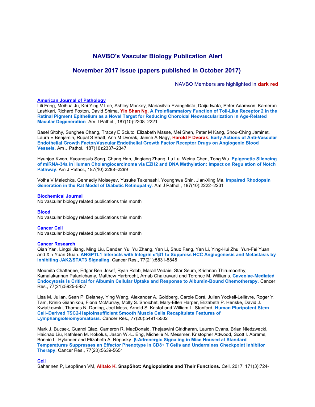 NAVBO's Vascular Biology Publication Alert s1