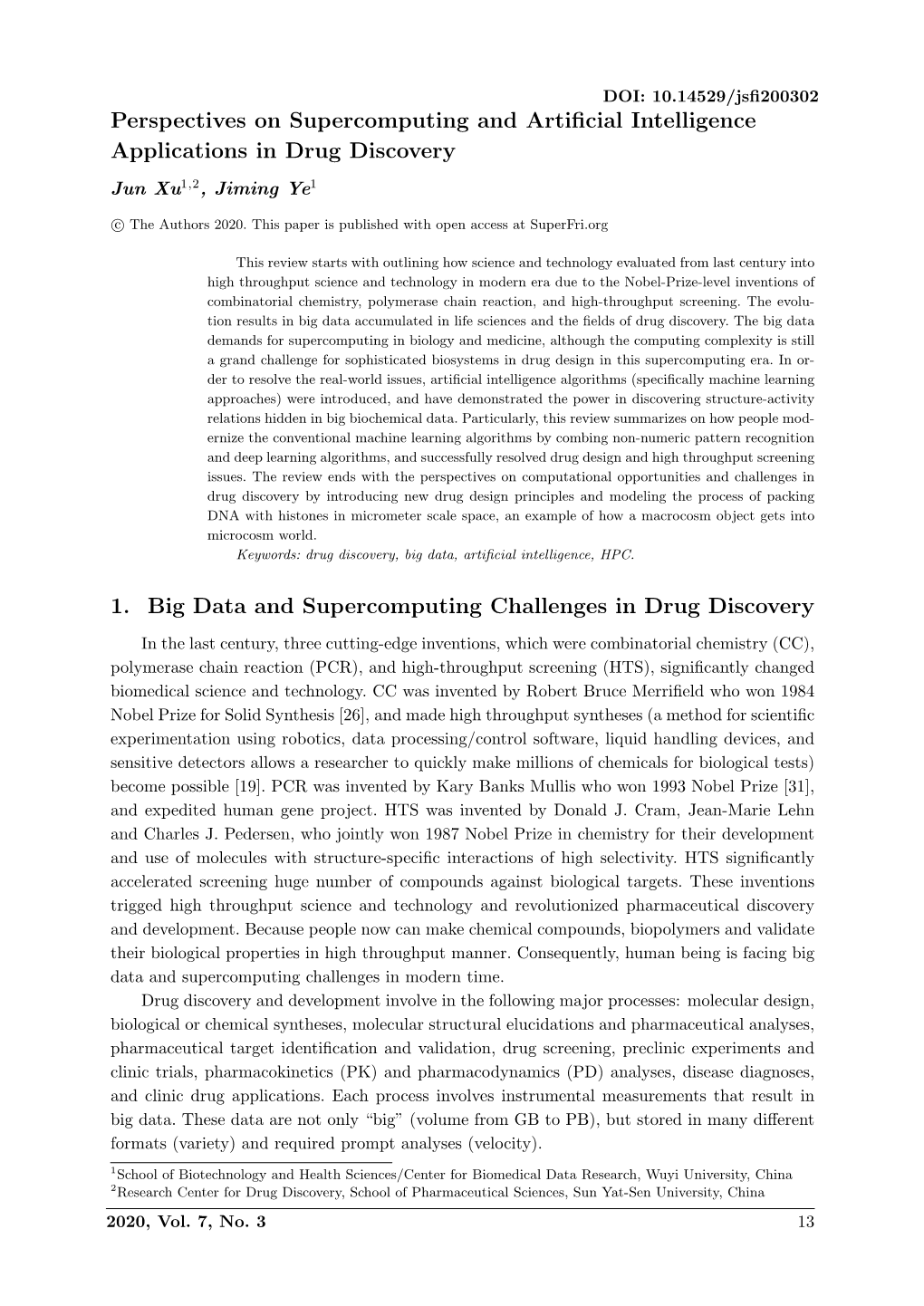 Perspectives on Supercomputing and Artificial Intelligence Applications In