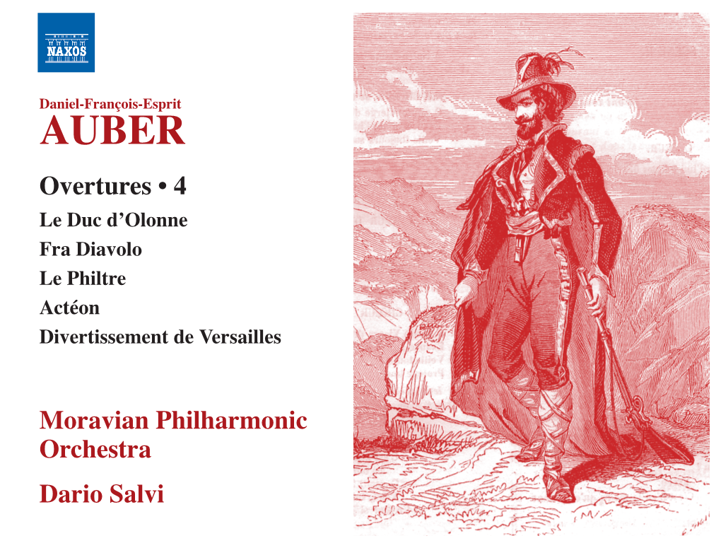 Daniel-François-Esprit AUBER Overtures • 4 Le Duc D’Olonne Fra Diavolo Le Philtre Actéon Divertissement De Versailles