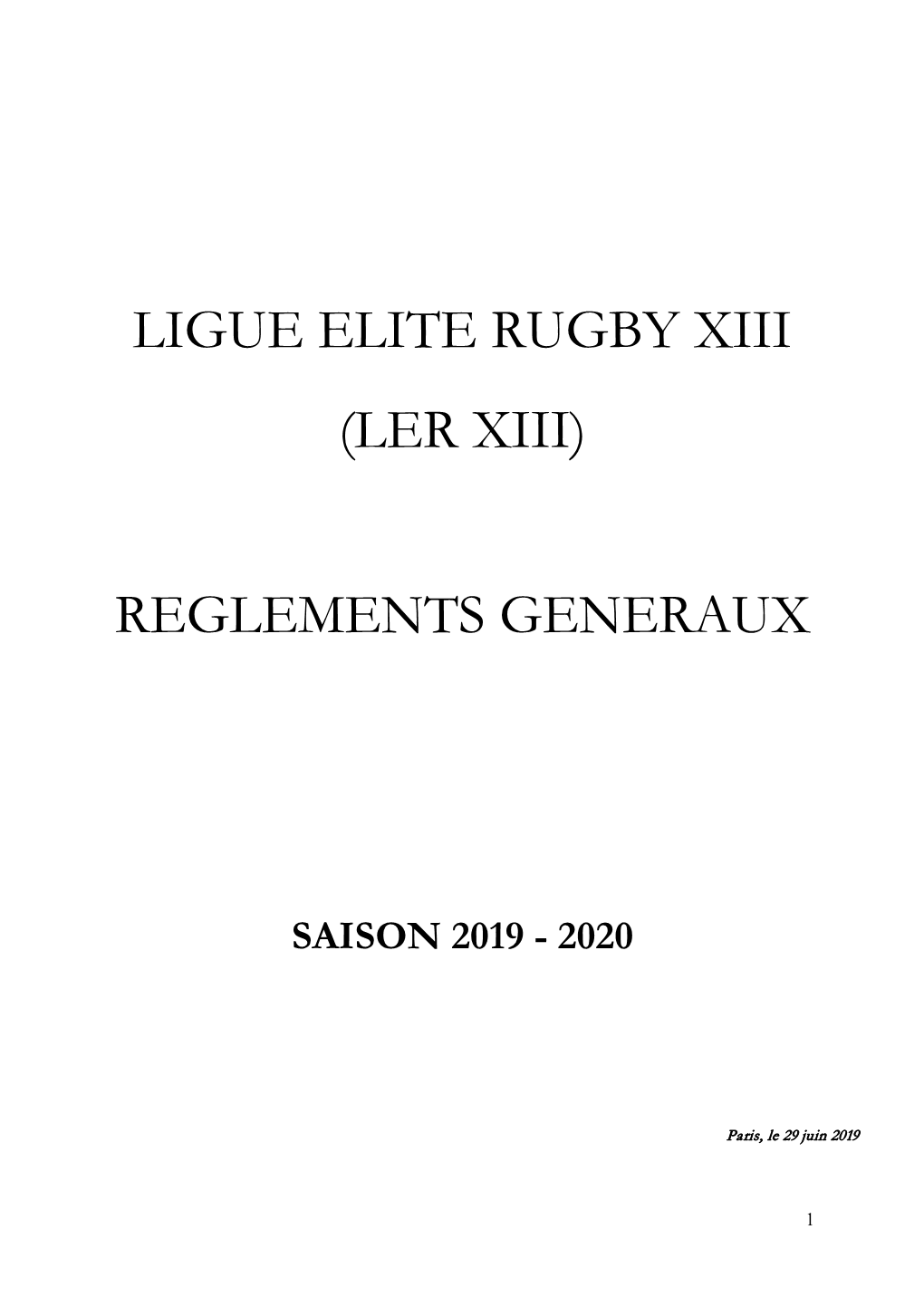 Ligue Elite Rugby Xiii