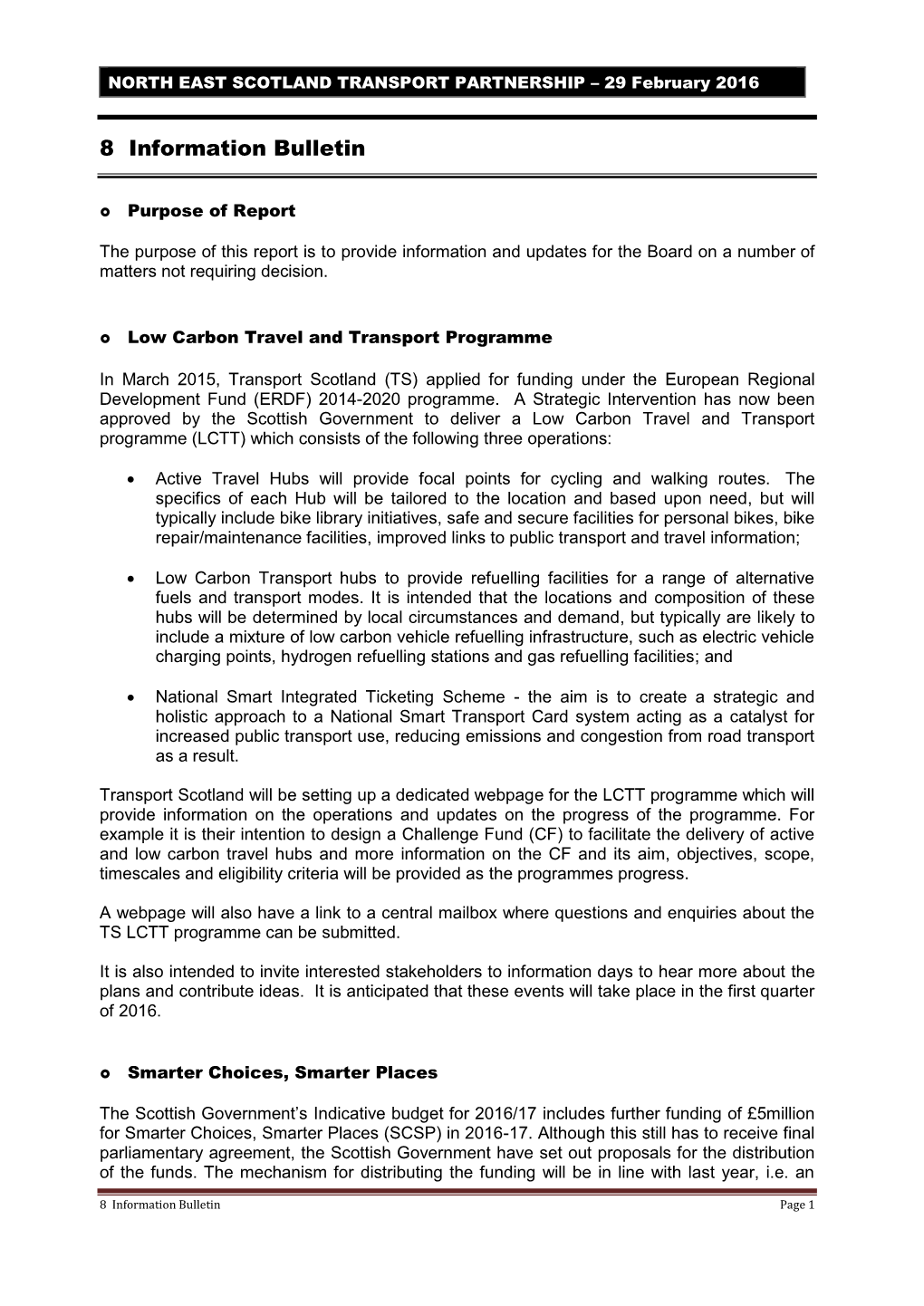 NESTRANS Steering Group