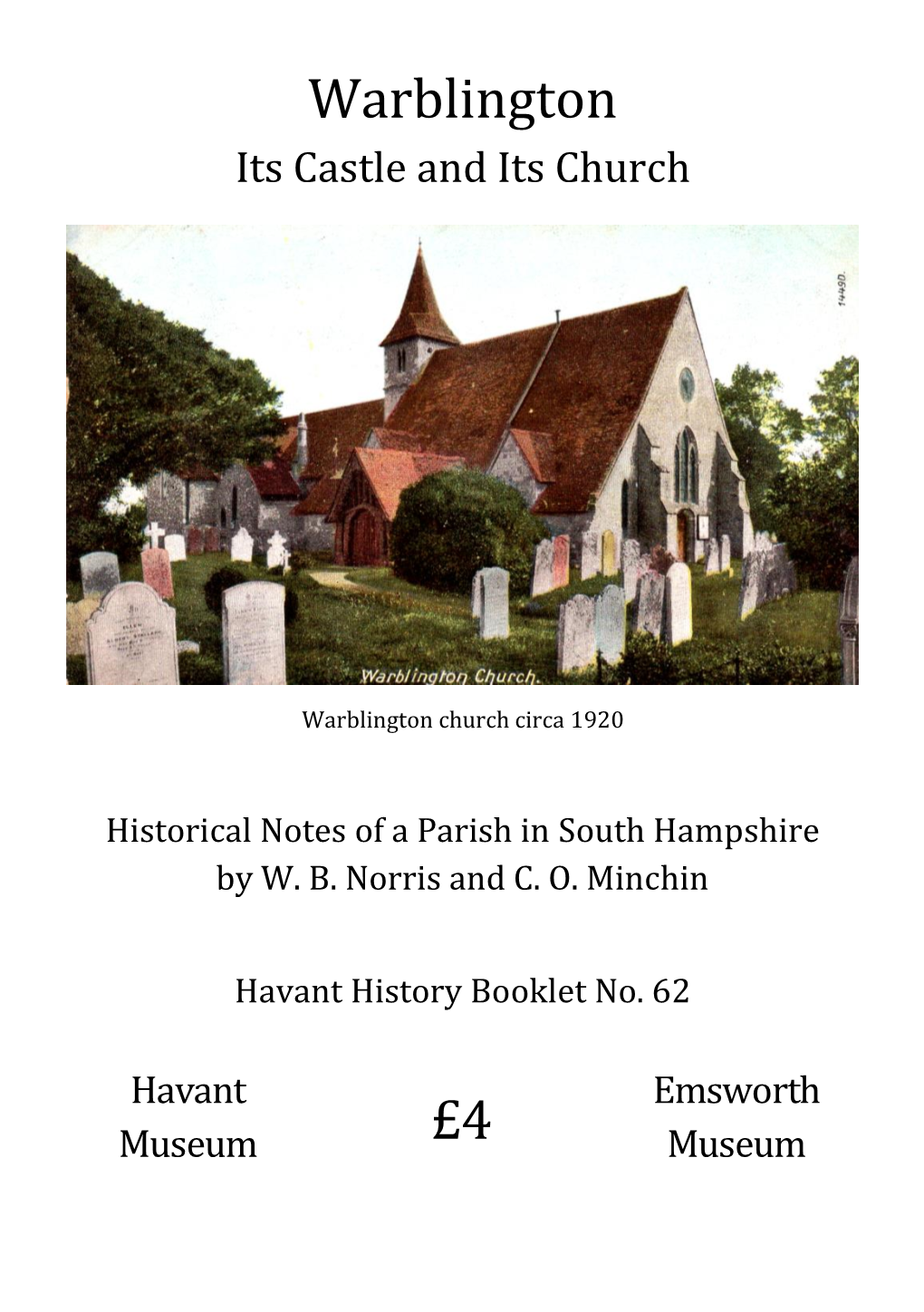 Warblington Its Castle and Its Church Havant History Booklet No.62