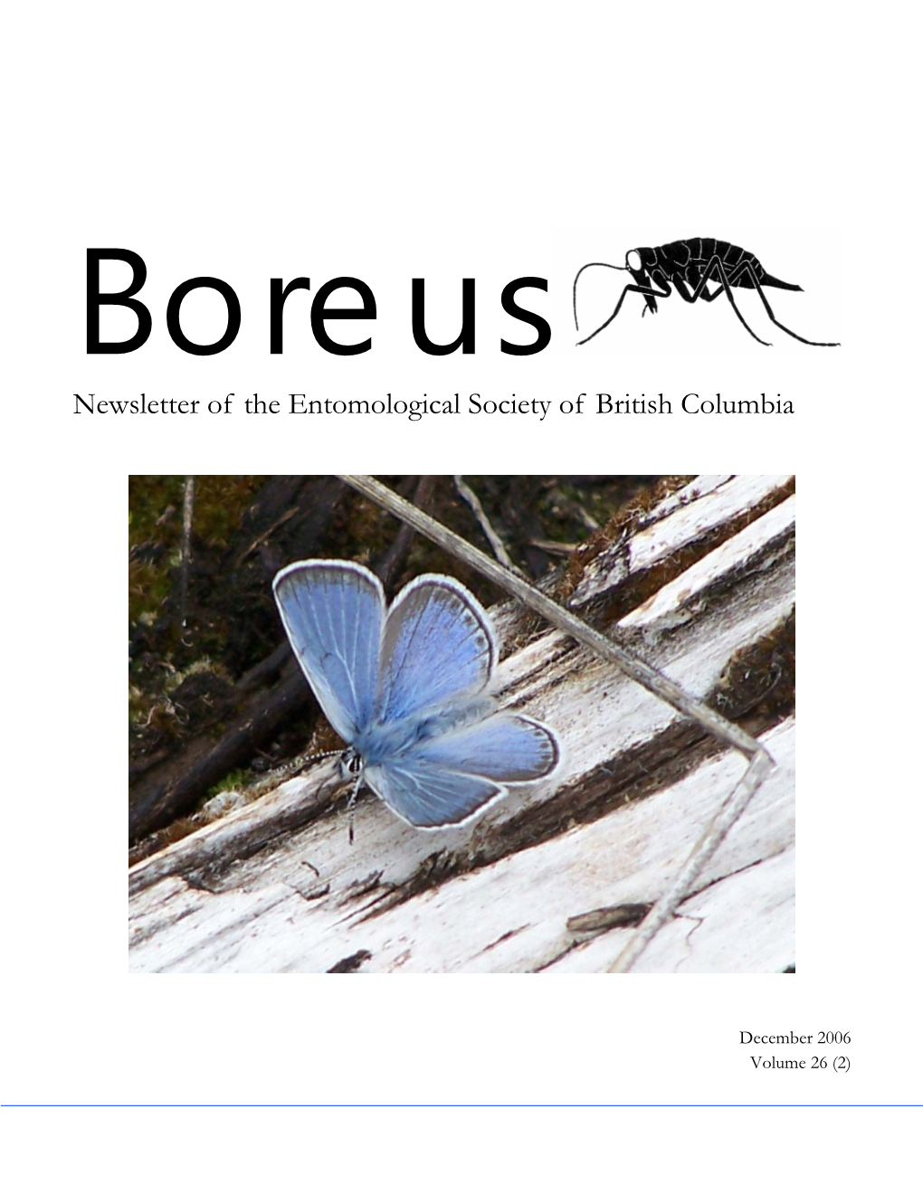 Newsletter of the Entomological Society of British Columbia