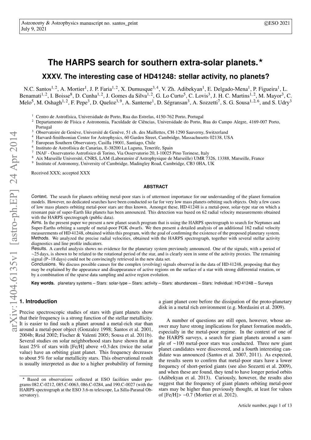 The HARPS Search for Southern Extra-Solar Planets XXXV. The