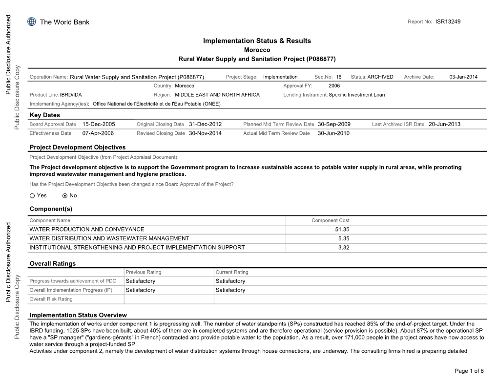 World Bank Document