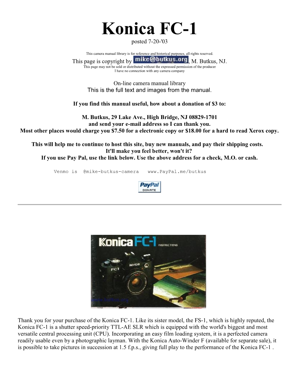 Konica FC-1 PDF Version
