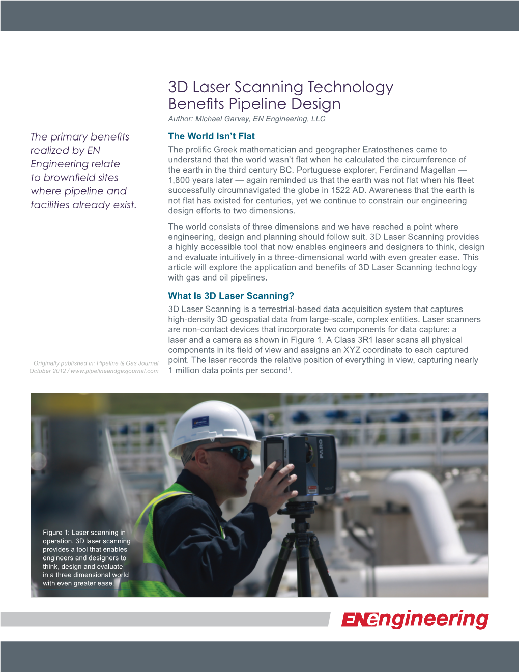 3D Laser Scanning Technology Benefits Pipeline Design