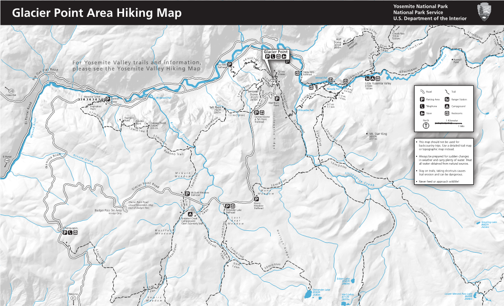 Glacier Point Hiking Trails