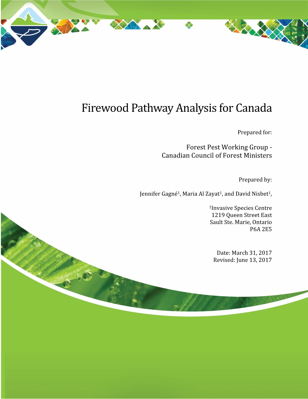 Firewood Pathway Analysis for Canada