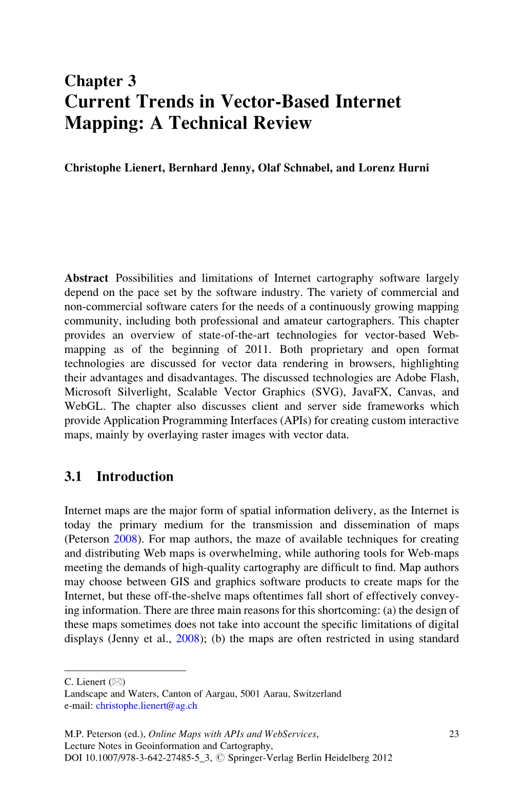 Current Trends in Vector-Based Internet Mapping: a Technical Review